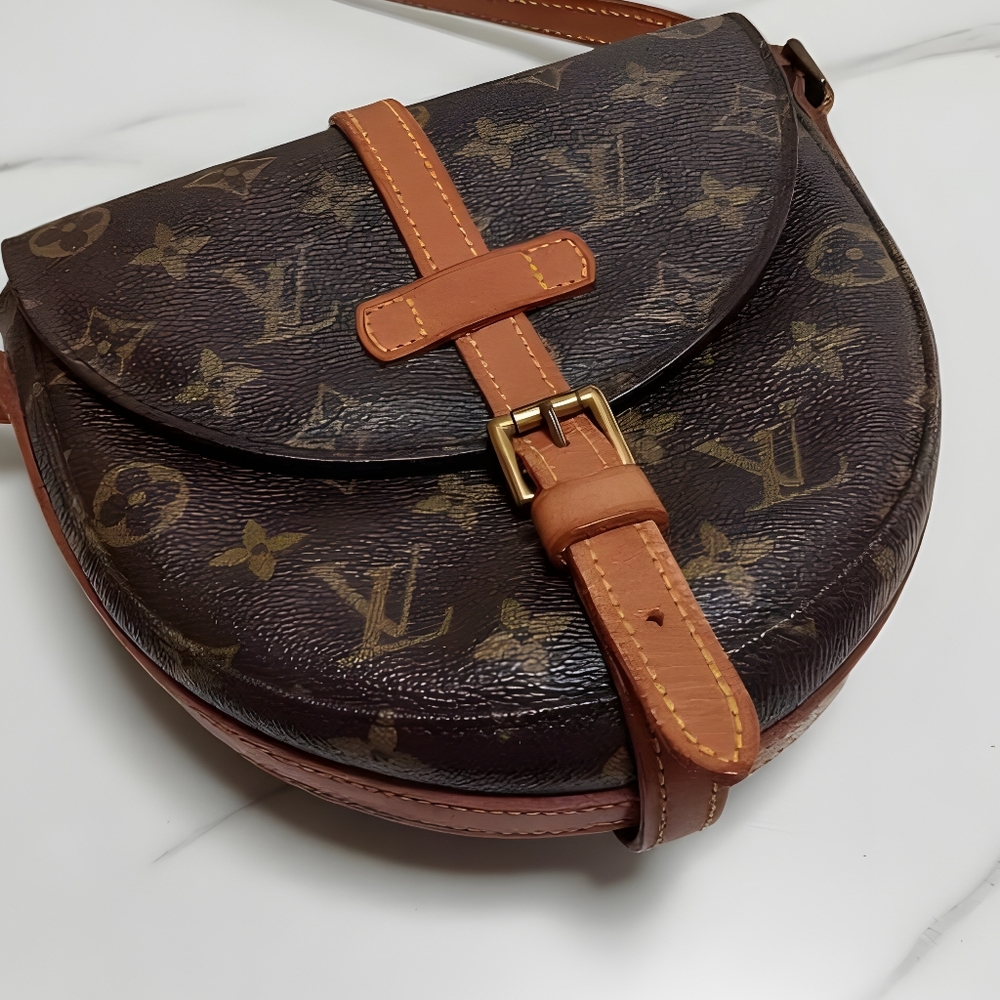 ​👑 LOUIS VUITTON EUC Chantilly PM Crossbody Bag Monogram VINTAGE - Picture 7 of 17